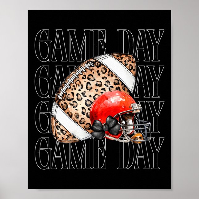 Póster Game Day Football  (Frente)