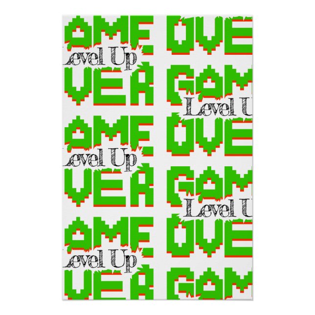 Póster Game Over: Restaurar la Diversión Clásica, Sube de (Anverso)