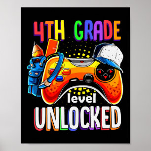 Póster Gamer Ck A La Escuela Gamepad 4º Grado