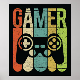 Póster Gamer (controlador de juegos)