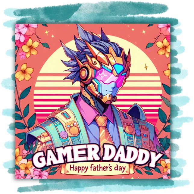 Póster Gamer Daddy feliz día del padre | (Subido por el creador)