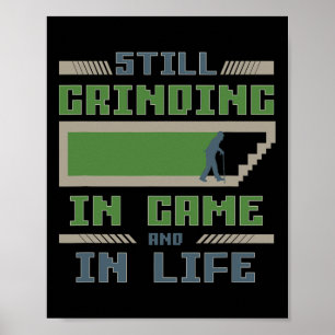 Póster Gamer Divertido Para Abuelos Geniales Que Juegan