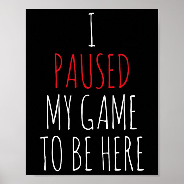 Póster Gamer Funny Gaming Gift Tee Streamer (Frente)