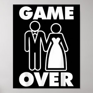 Póster Gamer por Boda gracioso de Bride Groom