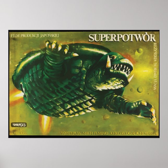 Póster Gamera en Polonia (Frente)