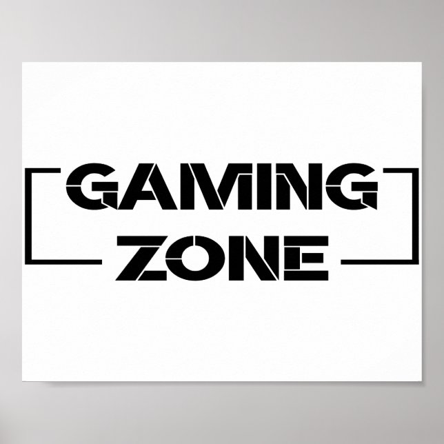 Póster Gaming Zone (Frente)