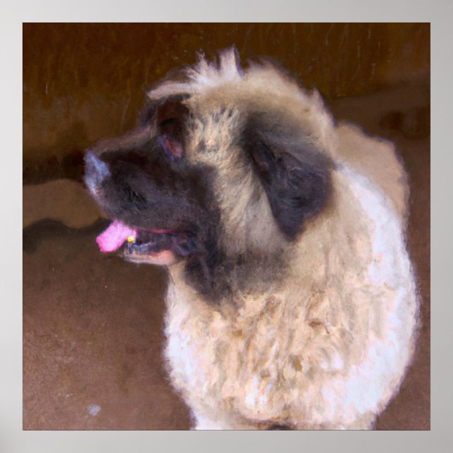 Póster Gampr armenio - Retrato de perro (Frente)