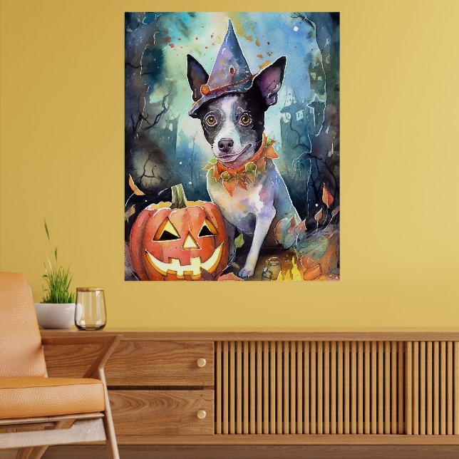 Póster Ganado australiano de Halloween con calabazas ater (Salón 2)