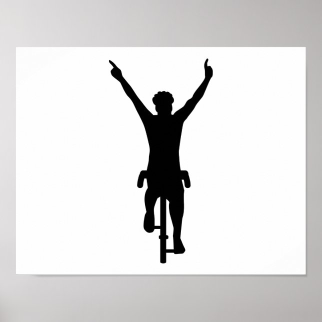 Póster Ganador ciclista (Frente)
