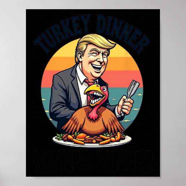 Póster Ganador de la cena en Turquía Donald Trump es grac (Frente)