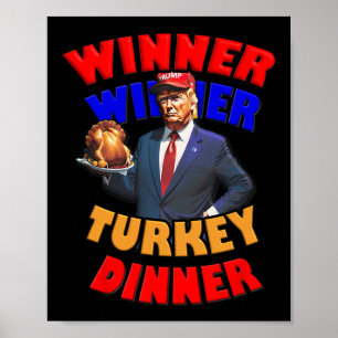 Póster Ganador de la cena turca Trump celebra más que