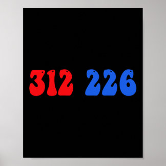 Póster Ganador de Trump 2024 312 resultados de elecciones