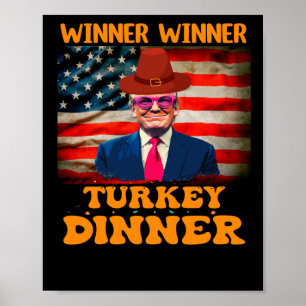 Póster Ganador de Trump ganador de la cena en Turquía Tha