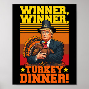 Póster Ganador de Trump ganador de la cena en Turquía Tha