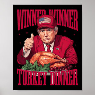 Póster Ganador de Trump ganador de la cena en Turquía Tha