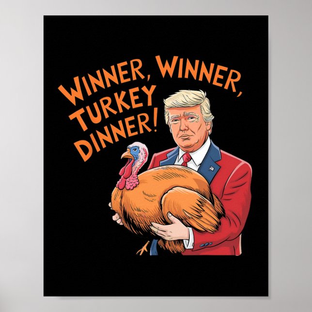 Póster Ganador de Trump ganador de la cena en Turquía Tha (Frente)