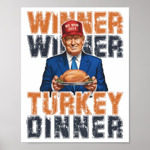 Póster Ganador de Trump ganador de la cena en Turquía Tha
