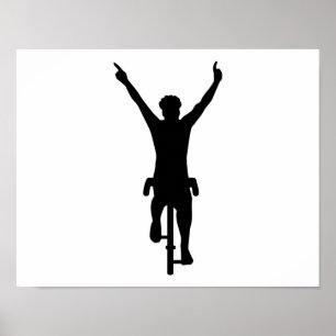 Póster Ganador del ciclista