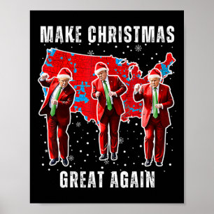 Póster Ganador Navidad cena Santa Trump fea sw