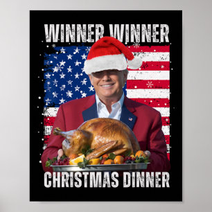 Póster Ganador Navidades Cena Humor gracioso Trump X