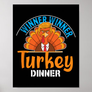 Póster Ganador Turco Cena Graciosa Acción de Gracias Tru