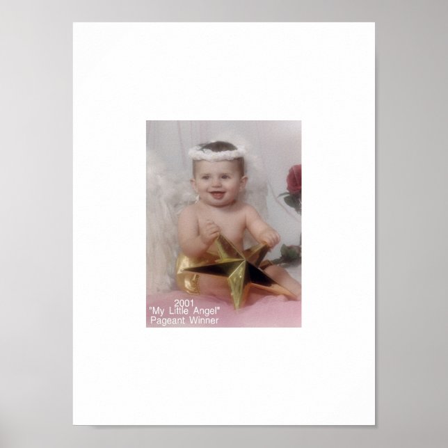 Póster Ganadora del Concurso Mi Ángel Pequeño 2001 (Frente)