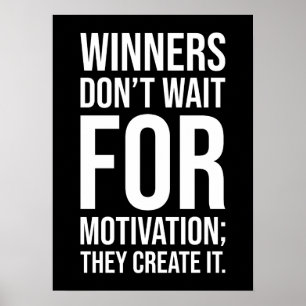 Póster Ganadores Crear Motivación - Grind Hustle Success