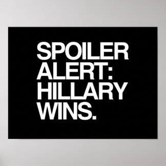 Póster Ganadores de Hillary en Alerta del Defensores - Ci