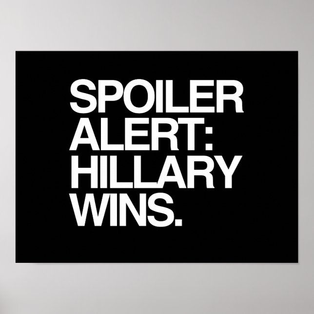Póster Ganadores de Hillary en Alerta del Defensores - Ci (Frente)