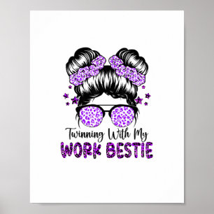 Póster Ganar con mi trabajo Bestial Mejor Espíritu Amigo