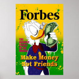 Póster Ganar dinero no ser amigos