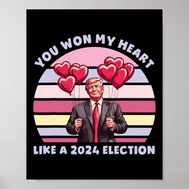 Póster Ganaste mi corazón como una elección divertida de  (Frente)