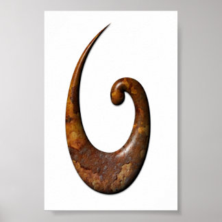 Póster Gancho de pescado maorí - Arroz