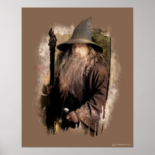 Póster Gandalf Con El Personal