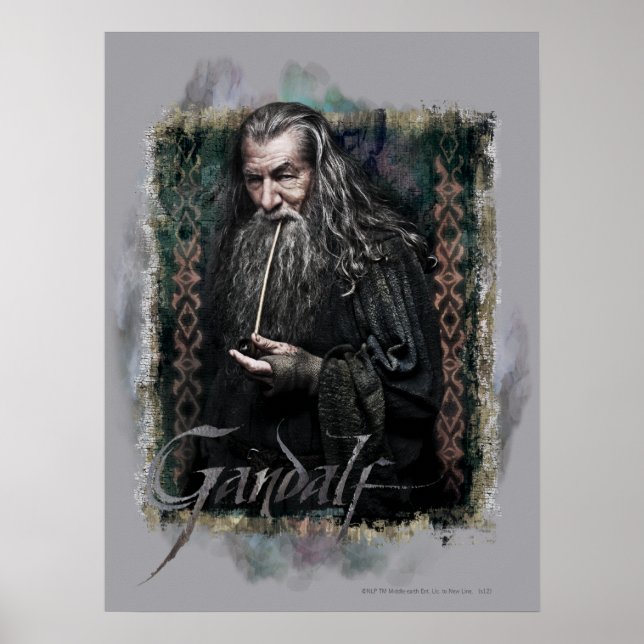 Póster Gandalf con nombre (Frente)