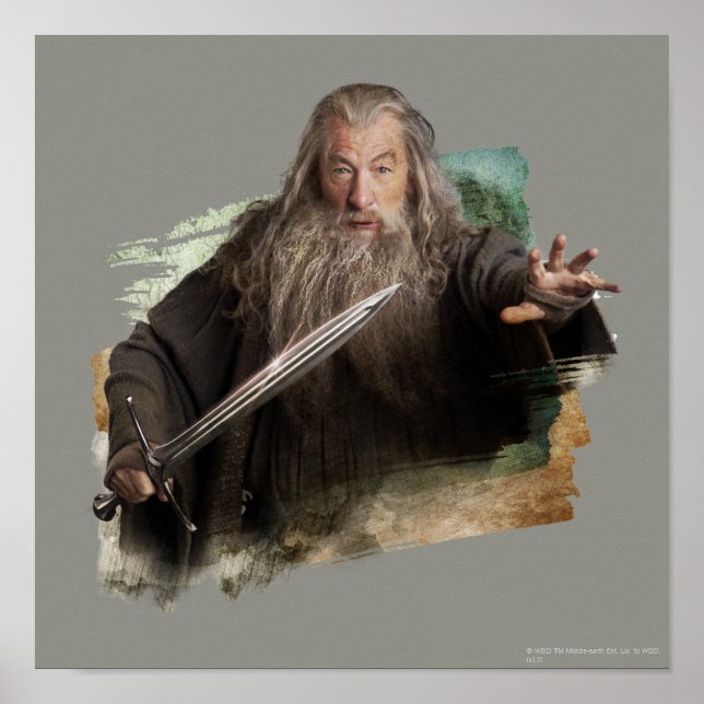 Póster Gandalf With Sword (Frente)