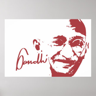 Póster Gandhi poster