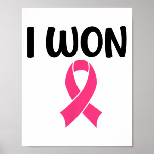 Póster Gané Conciencia sobre el Cáncer de Mama