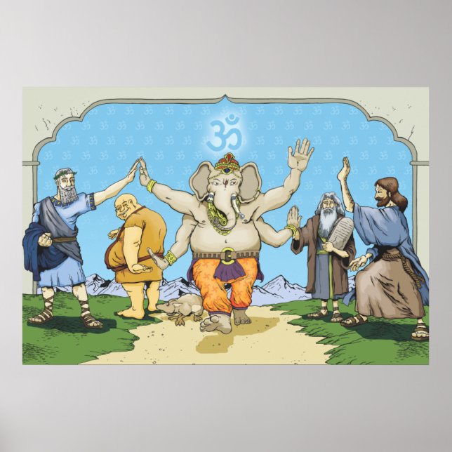PÓSTER GANESH Y AMIGOS (Frente)
