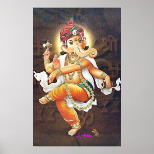 Póster ganesha bailarina