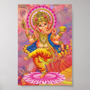 Póster Ganesha Diosa Elefante