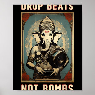 Póster Ganesha Ganapati, una banda de caída no bombardea