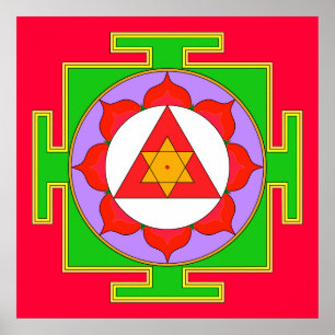 Póster Ganesha Yantra Poster