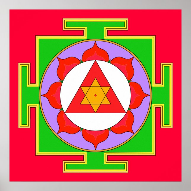 Póster Ganesha Yantra Poster (Frente)