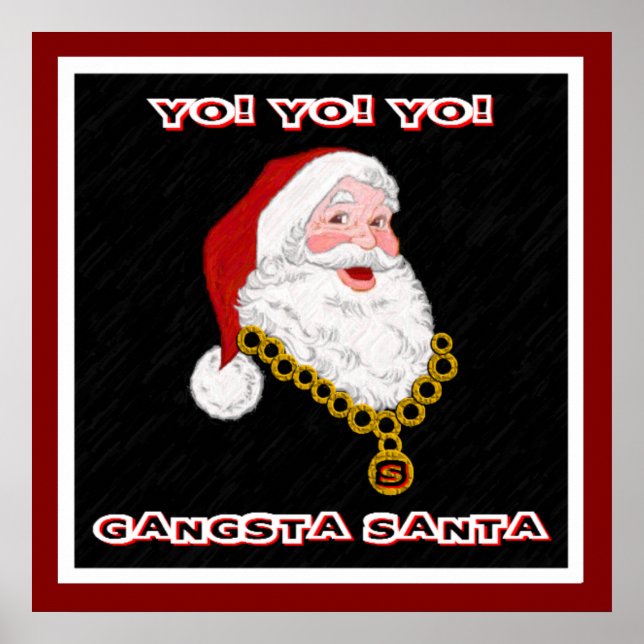 Póster Gangsta Santa Poster (Frente)