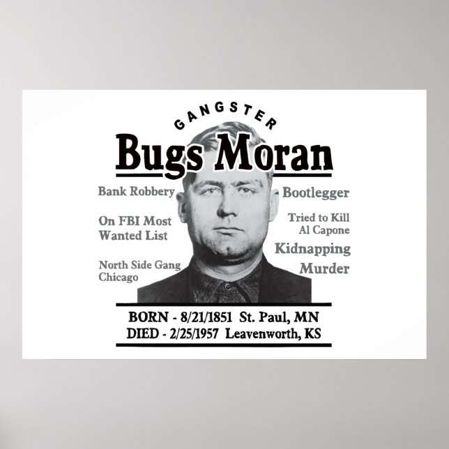 Póster Gangster Bugs Moran (Frente)