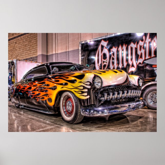 Póster Gangster cortado liderado por Sled en HDR (Frente)