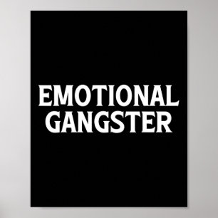 Póster Gangster emocional - Divertido Yoga Meditación Men