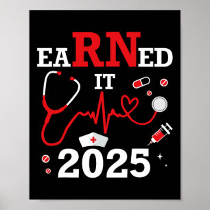 Póster Ganó En 2025 Para La Graduación De Enfermeras O Rn