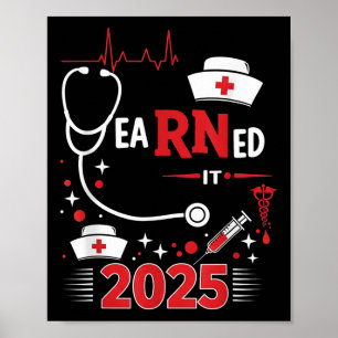 Póster Ganó La Graduación De Enfermeras 2025 Rn Lpn Cl De
